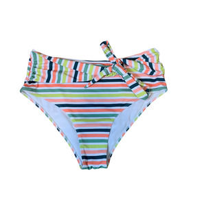 Shein Swimsuit Bottoms 1XL Striped Tie-waist